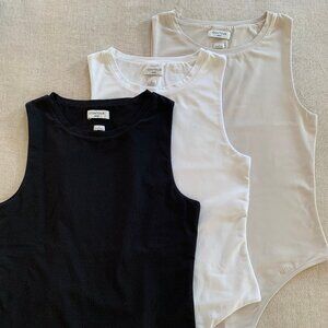 Aritzia Original Contour Crew Bodysuit Bundle — 3 Colors, Size Large